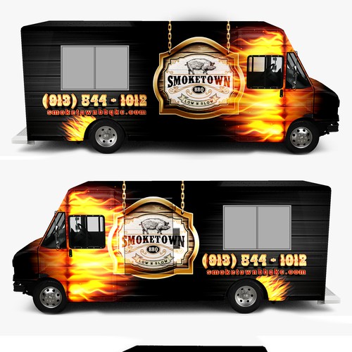 BBQ truck wrap