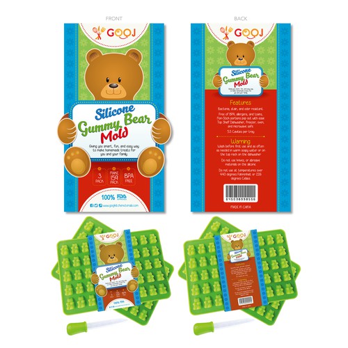 Create a fun and sylish gummy bear package sleeve