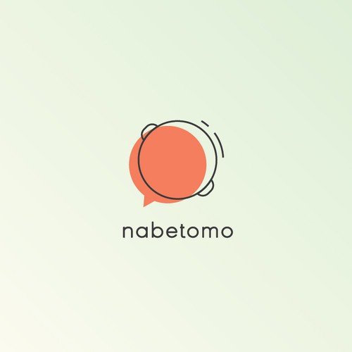 A warm logo for connecting people online