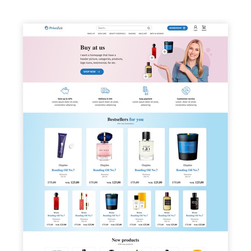 E-com website for the retail shop
