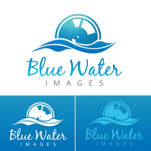 Stylish logo for underwater photographer (and watermark)!