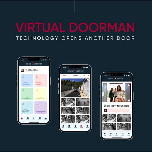 Virtual Doorman app design