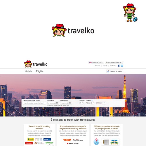  Modern, Playful and Simple Logo Design for a Travel Comparison Website