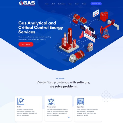 Gas Analytical  Web Design