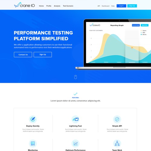 Landing Page for Crane.io