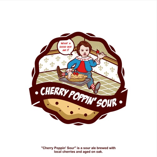 Logo Concept for Cherry Poppin' Sour