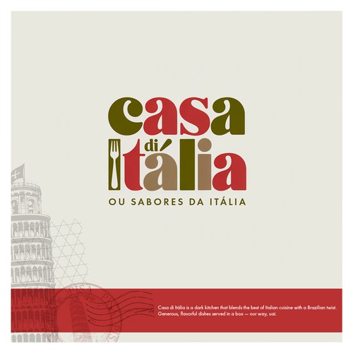 Winning logo design for Casa di Itália