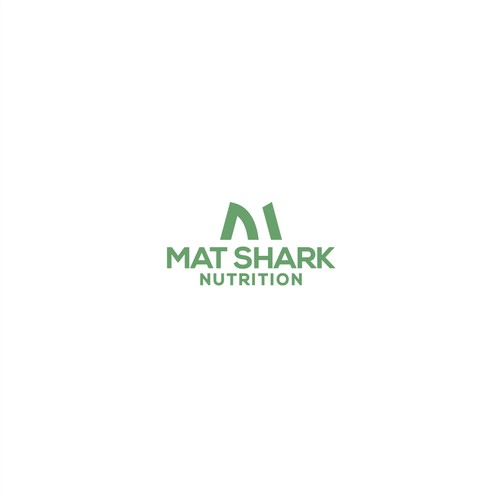Letter M Shark logo