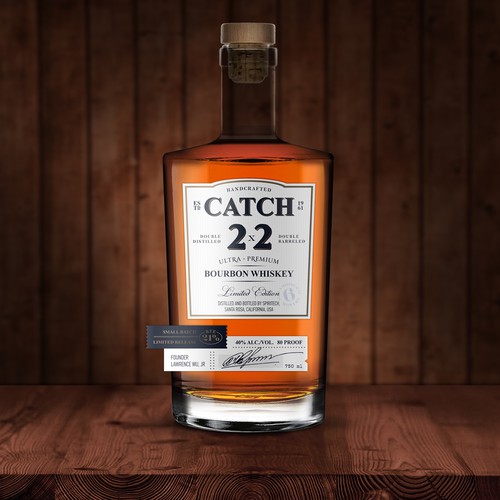 Bourbon Whiskey label design