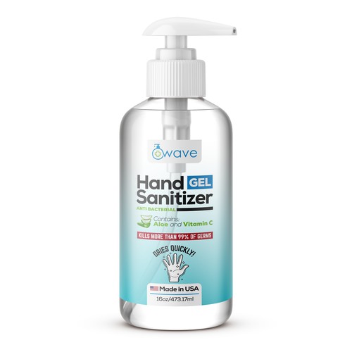 Hand Sanitizer bottle for Wave