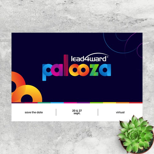 Gradient Colorfull Postcard Designs