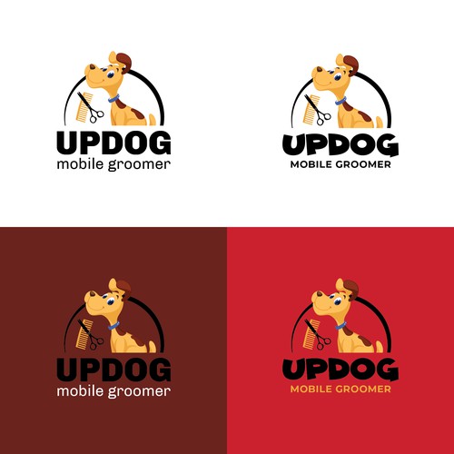 Logo design for UpDog Mobile Groomer