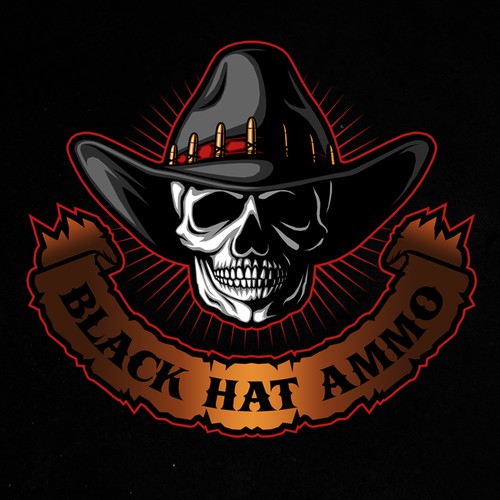 Logo design for Black Hat Ammo