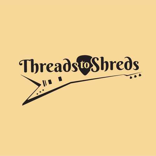 Logo concept for guitar themed logo store