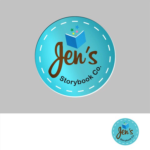 Rounded logo story book