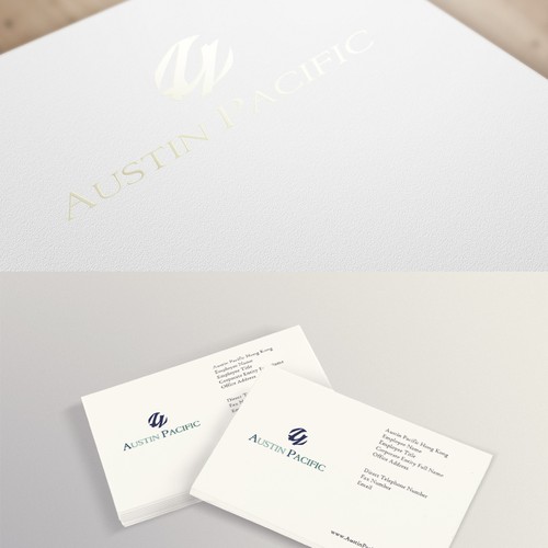 Hedgefund start up logo and cards