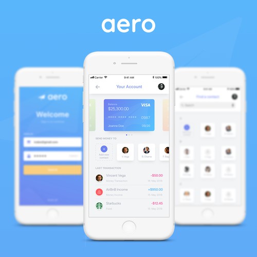 UI design for mobile fintech application