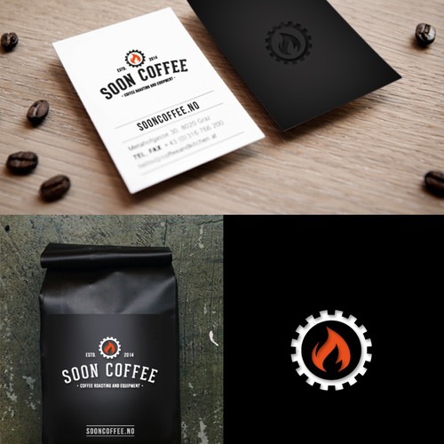 Logo for local Coffee roaster for web, sosial media and gear.