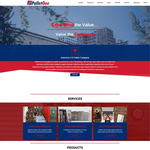 Pallet One Web  Design