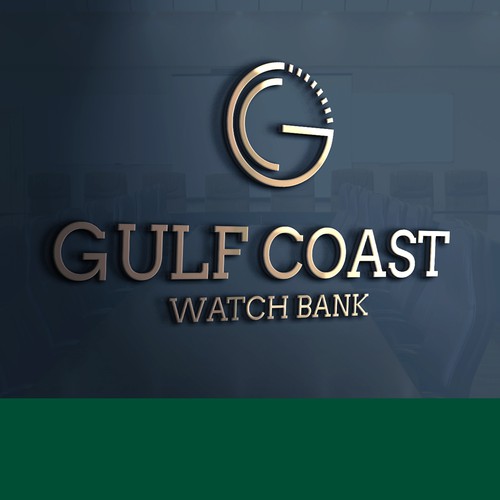 luxury logo for watch bank company