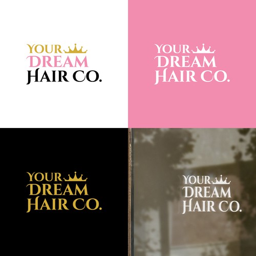 wordmark logo for hair ecommerce