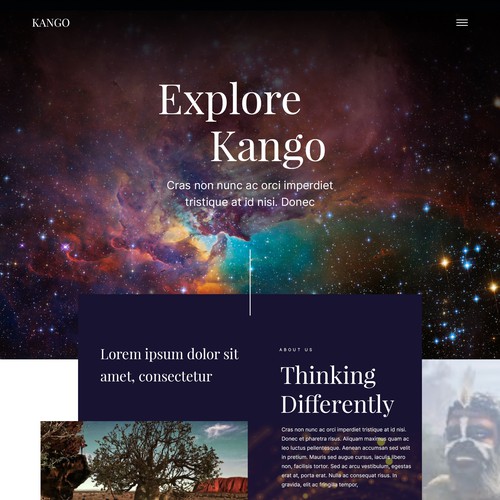 Kango Landing Page