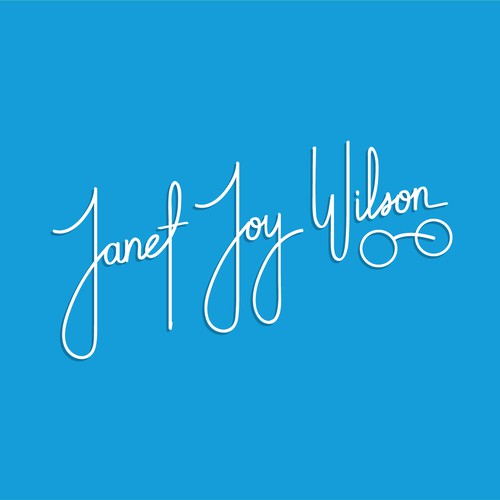 Expressive feminine logo for Janet Joy Wilson