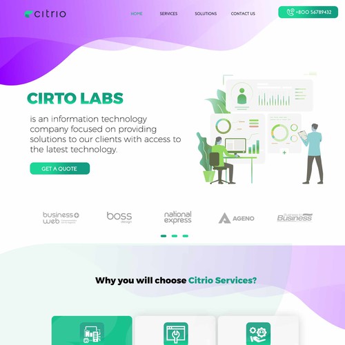 Homepage for Citro Labs