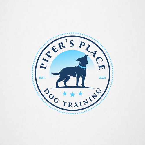 Logo for a dog training business