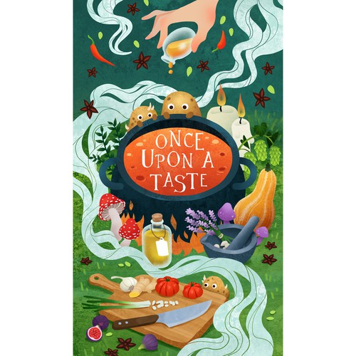 Fairytale illustration for a food related podcast