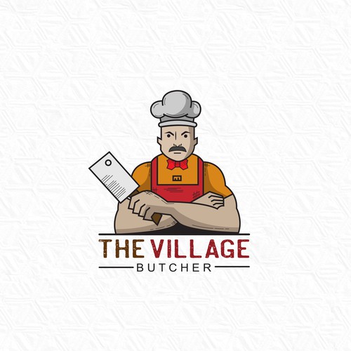 THE VILLAGE BUTCHER shop LOGO