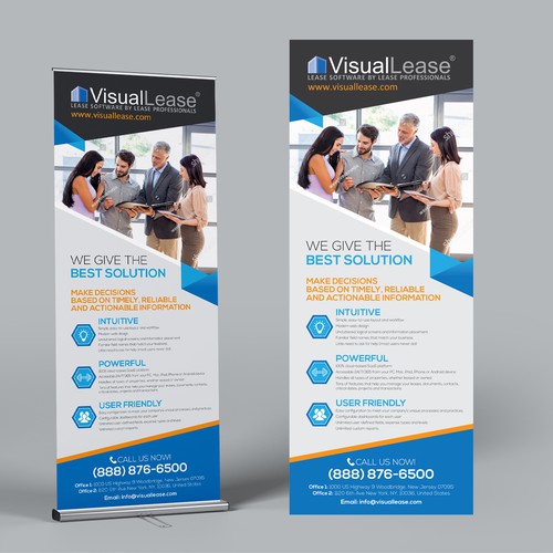 Visual Lease - 2 pop-up banners