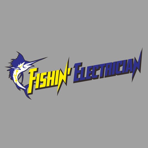 Logo concept for fishin' electrician