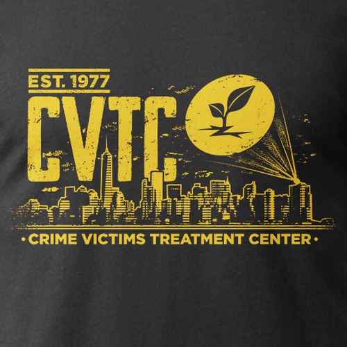 Retro vibe t-shirt for a cool victim services program