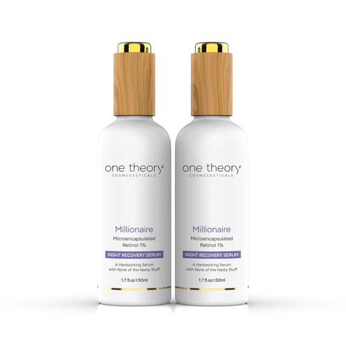 Creative Bottle Label Design for Cosmetics Brand
