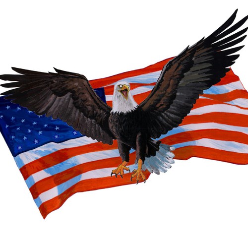 Patriotic eagle