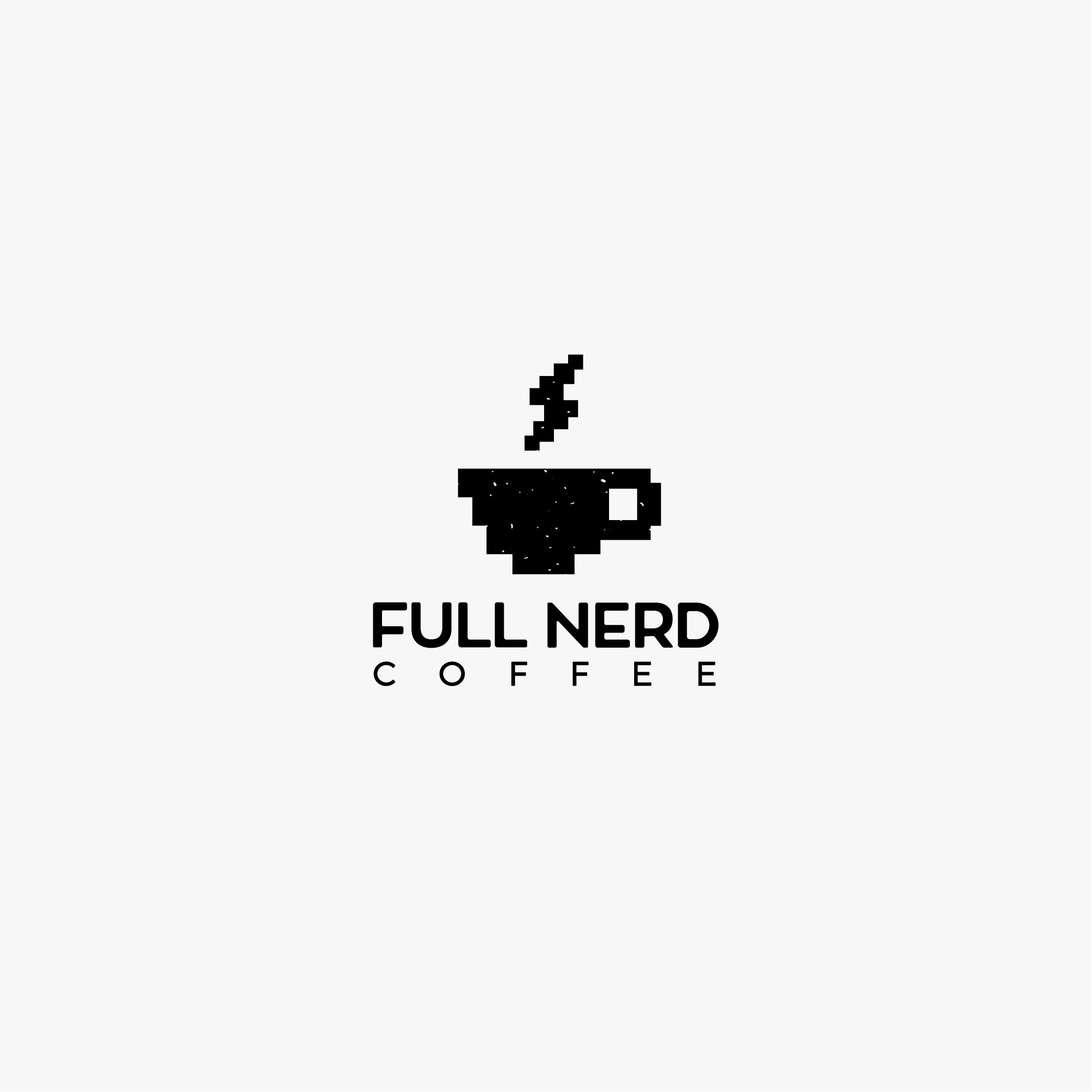 full nerd coffee 8-bit logo