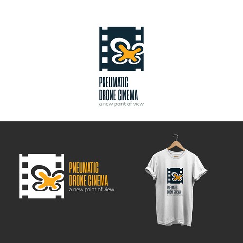 Pneumatic Drone Cinema logo design