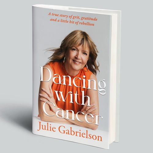 Elegant Contemporary Cover for Memoir about cancer journey