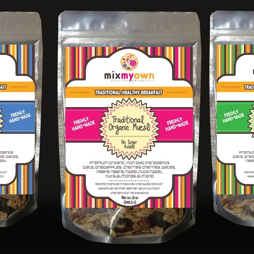 Product Label for Traditional Organic Muesli