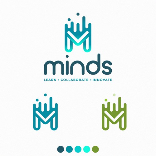 Logo creation for a coworking and innovation space.