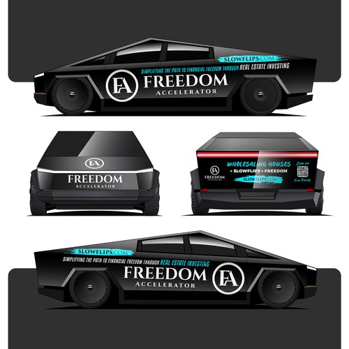 Cybertruck wrap design