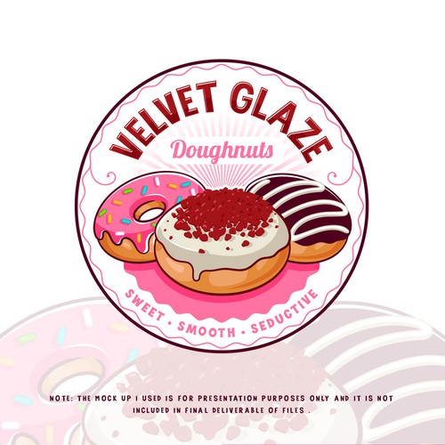 Velvet Glaze Doughnuts