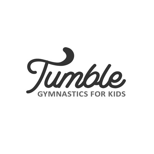 Simple logo for kids gymnastics