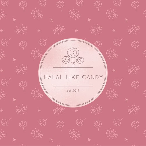 Minimal logo concept for candies company