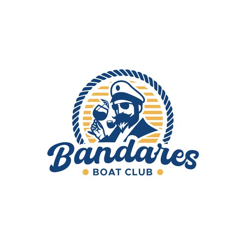Fun logo for a private boat rental company