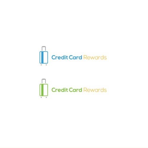 Clever logo concept for credit card-travel startup