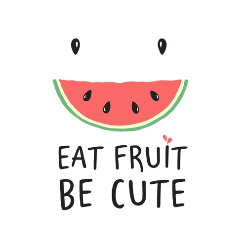 eat fruit be cute