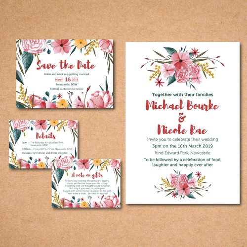 Wedding Invitation set