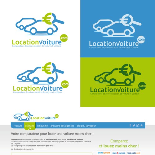 Logo pour le comparateur location-voiture.com